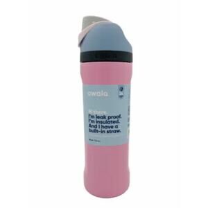 Owala FreeSip 24oz Water Bottle with Built in Straw in Pink Skies